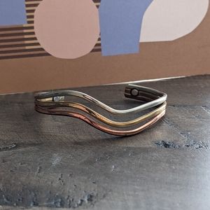 Tri metal bracelet